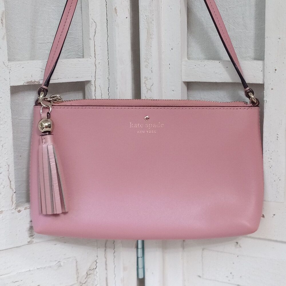 Kate Spade Ivy Street Amy Leather Crossbody Bag - Donut Pink (WKRU4856) READ